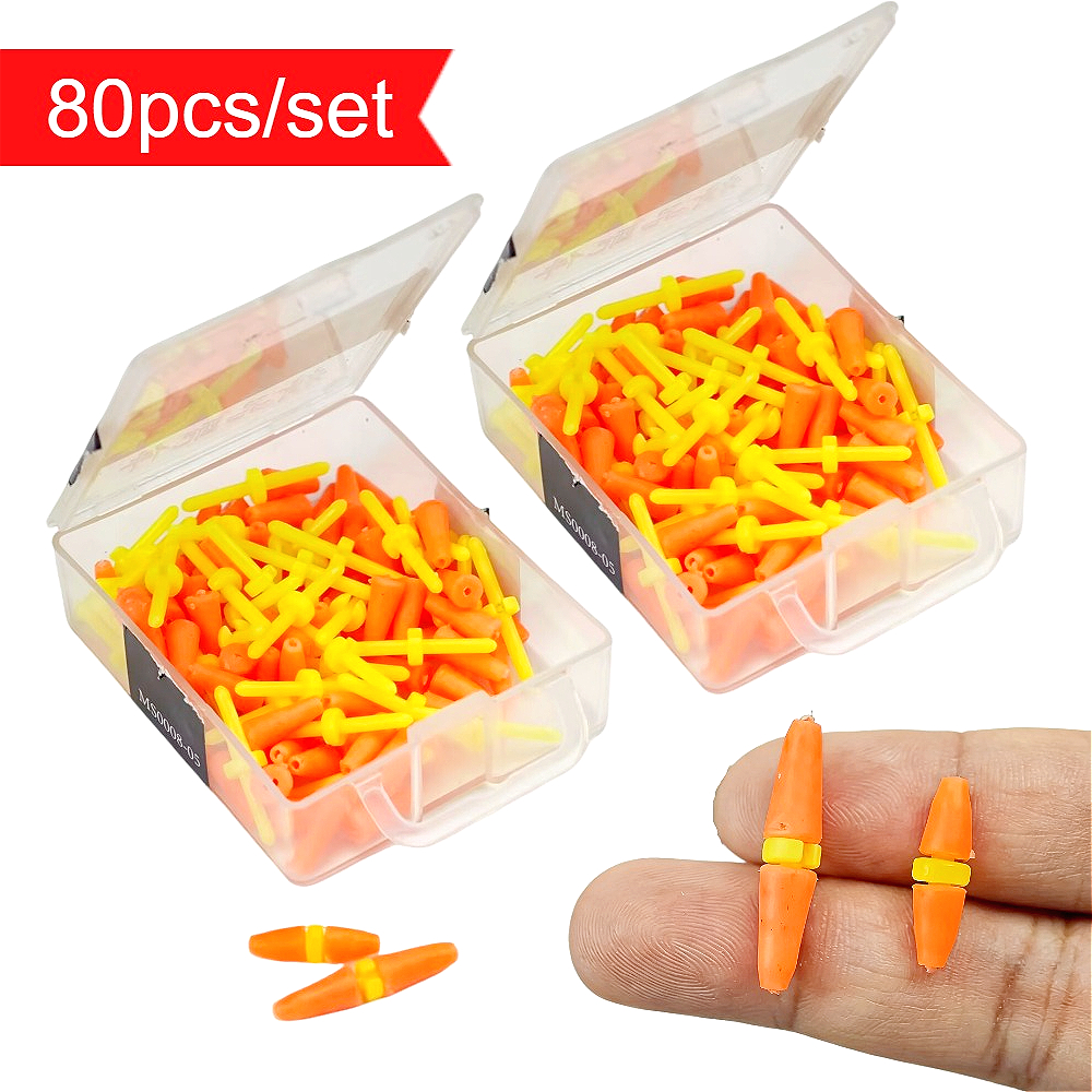 Fishing Bobber Float - 80pcs/set Rock Sea Fishing Anti Wind