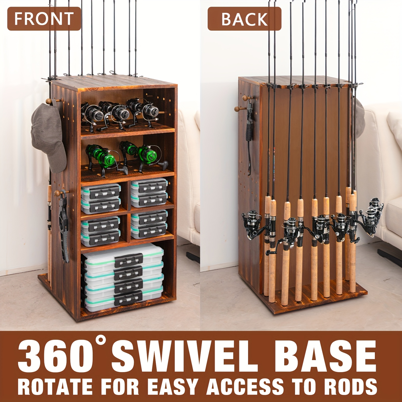 Fishing Equipment And Gear - Ghosthorn Fishing Rod Holders For Garage