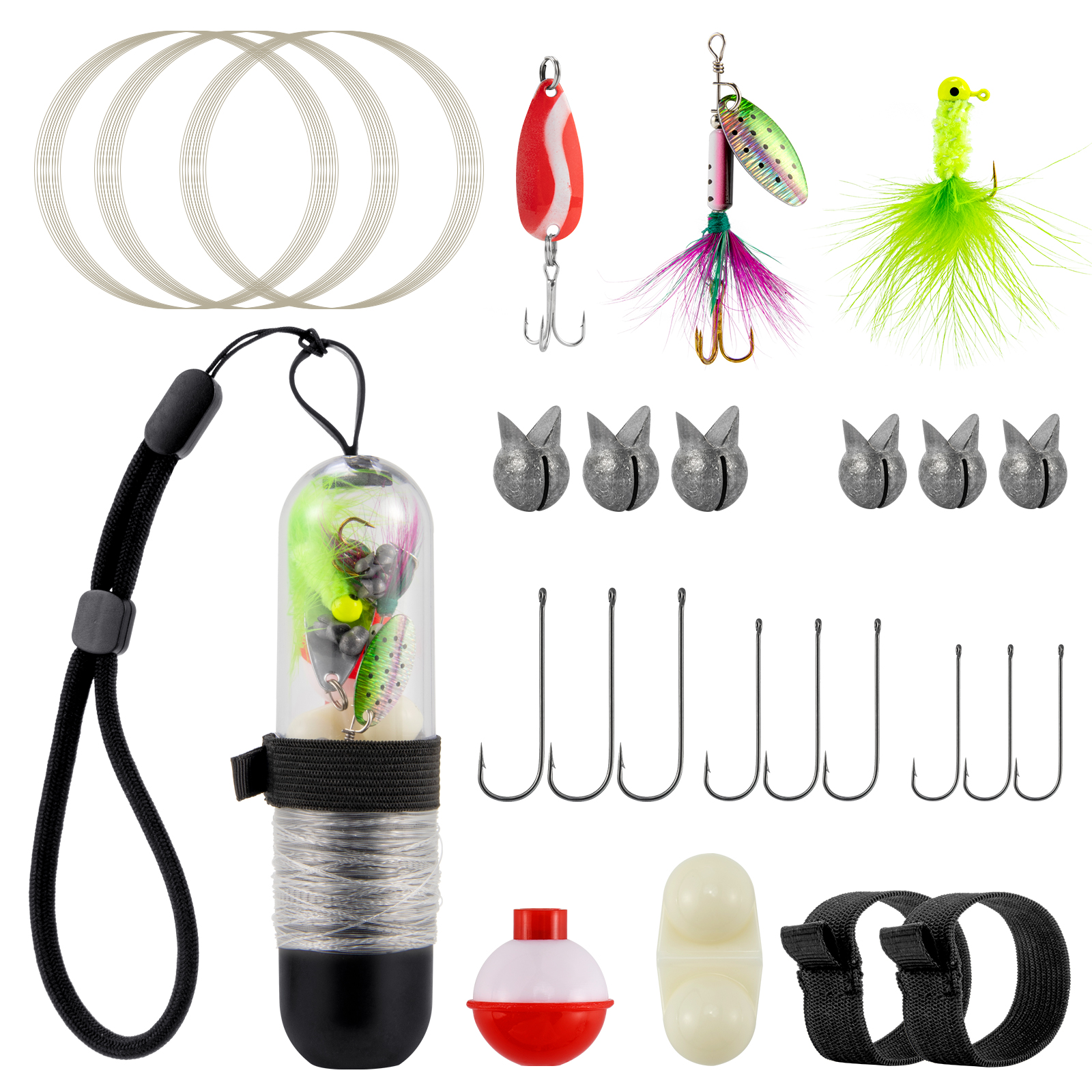 25pcs Survival Fishing Kit Poc - đánh giá và giá Jig Head Lure