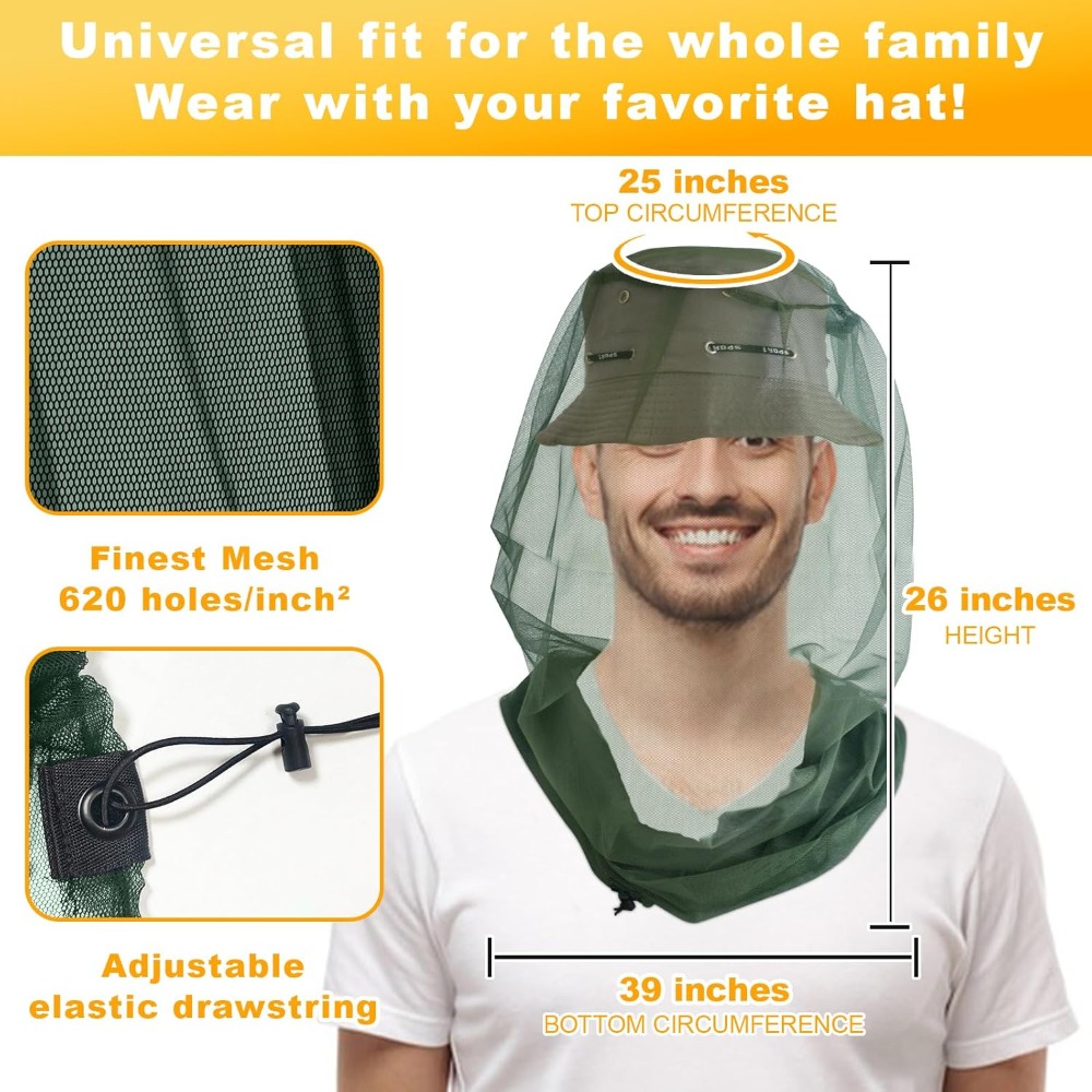 Ultra Large Mosquito Head Net, - đánh giá và giá Fishing Net
