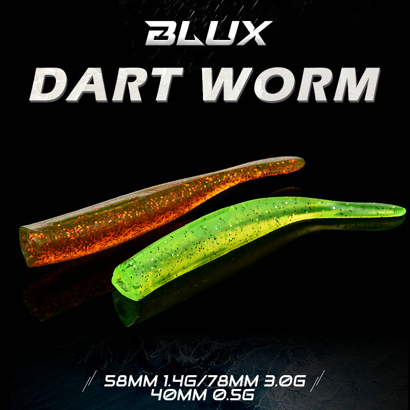 BLUX New Dart Worm Soft Bait 5 - đánh giá và giá Jig Head Lure