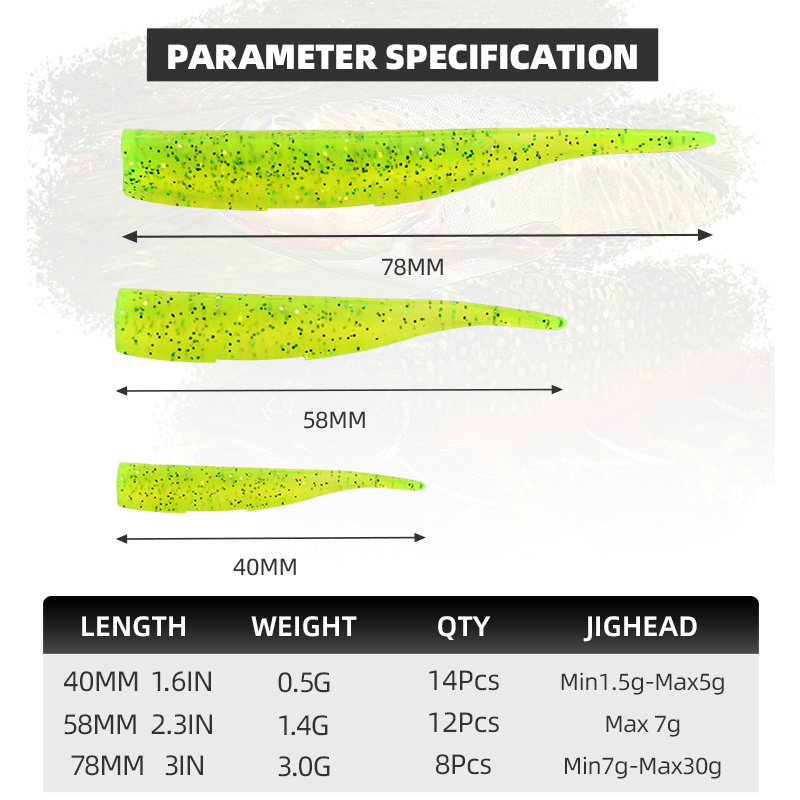 BLUX New Dart Worm Soft Bait 5 - đánh giá và giá Jig Head Lure