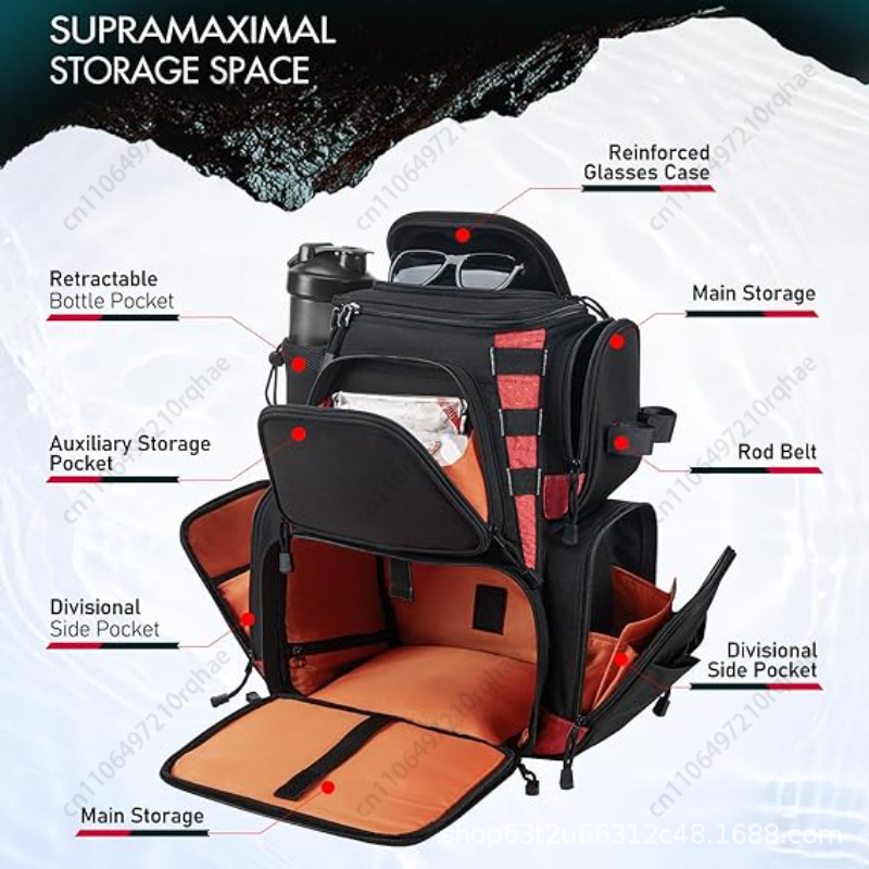 Fishing Gear Backpack with Lar - đánh giá và giá Fishing Equipment And Gear